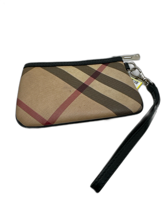 Burberry Tan & multi Coated Canvas Zip Close Wristlet Wallets Tan & multi