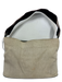Burberry Tan Canvas Snap Button Front Pocket Top Handle Bag Tan / S