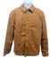 Sandro Size S Brown Cotton Solid Buttons Men's Jacket Brown / S
