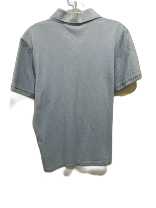 Sandro Size S Light blue Cotton Solid Polo Men's Short Sleeve Light blue / S