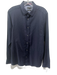 Ted Baker Size 3 Navy Blue Cotton Solid Button Down Men's Long Sleeve Shirt Navy Blue / 3