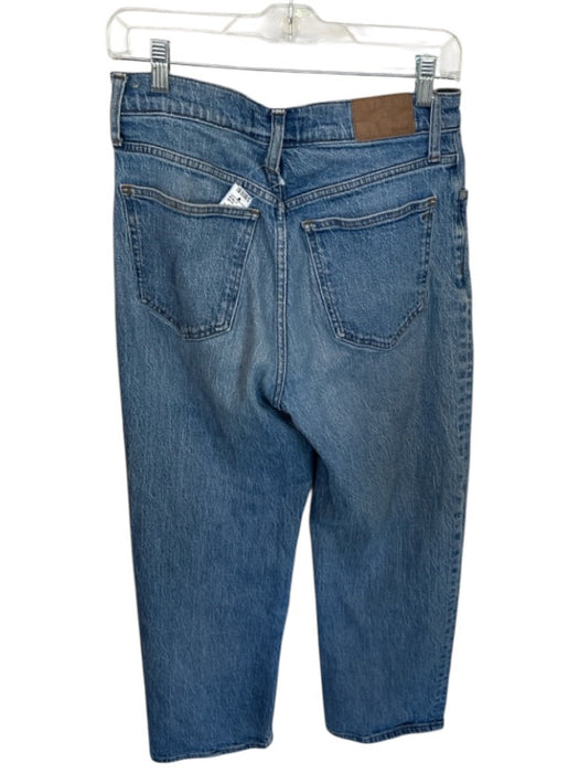Madewell Size 28 Medium Wash Cotton Wide Leg Jeans Medium Wash / 28