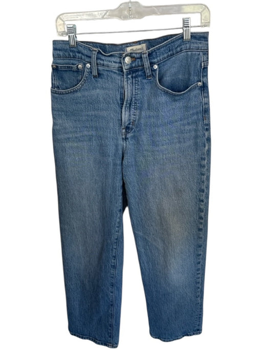 Madewell Size 28 Medium Wash Cotton Wide Leg Jeans Medium Wash / 28