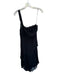 By Anthropologie Size 10 Black Viscose One Shoulder Lace Detail Maxi Dress Black / 10