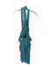 Free People Size S Seafoam Cotton Halter Midi Ruffle Ties Dress Seafoam / S