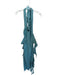 Free People Size S Seafoam Cotton Halter Midi Ruffle Ties Dress Seafoam / S