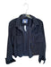 LL Bean Size M Indigo Corduroy Raw Hem Button Up Collar front pocket Jacket Indigo / M