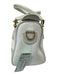 Gucci White Coated Canvas Zip Close Top Handle Goldtone Hardware Bag White / S