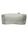 Gucci White Coated Canvas Zip Close Top Handle Goldtone Hardware Bag White / S
