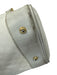 Gucci White Coated Canvas Zip Close Top Handle Goldtone Hardware Bag White / S