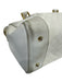 Gucci White Coated Canvas Zip Close Top Handle Goldtone Hardware Bag White / S