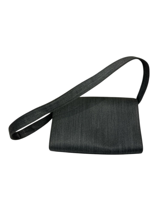 Ferragamo Grey Textile Shoulder Strap Silver Hardware Denim Bag Grey / S