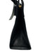 Ferragamo Black Leather Top Handle Gold Hardware Bow Detail Magnetic Clasp Bag Black / Mini