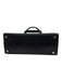 Ferragamo Black Leather Top Handle Gold Hardware Bow Detail Magnetic Clasp Bag Black / Mini