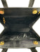 Ferragamo Black Leather Top Handle Gold Hardware Bow Detail Magnetic Clasp Bag Black / Mini
