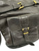 Burberry Dark Brown Leather Zip Close Gold Tone Hardware Messenger Bag Dark Brown