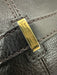 Burberry Dark Brown Leather Zip Close Gold Tone Hardware Messenger Bag Dark Brown