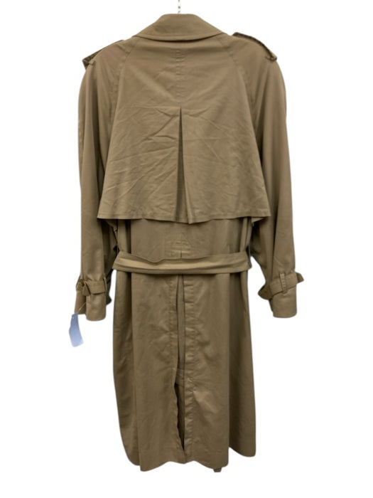 Burberry Size 14L Tan Cotton Solid Overcoat Trench Men's Jacket Tan / 14L