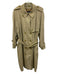 Burberry Size 14L Tan Cotton Solid Overcoat Trench Men's Jacket Tan / 14L
