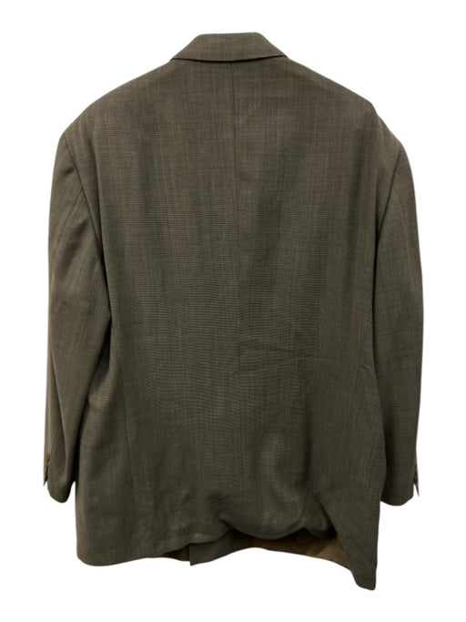 Giorgio Armani Gray Wool Blend Micro Double Breasted Men's Suit Gray / 44
