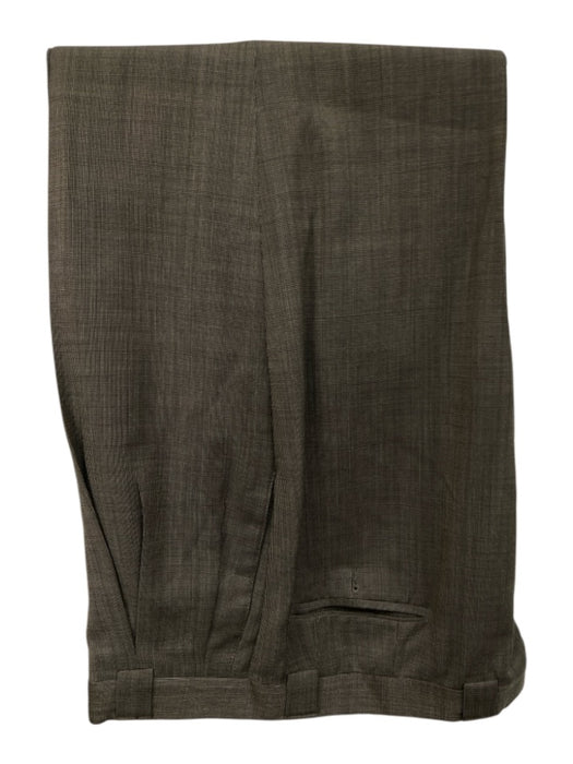 Giorgio Armani Gray Wool Blend Micro Double Breasted Men's Suit Gray / 44