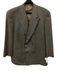 Giorgio Armani Gray Wool Blend Micro Double Breasted Men's Suit Gray / 44