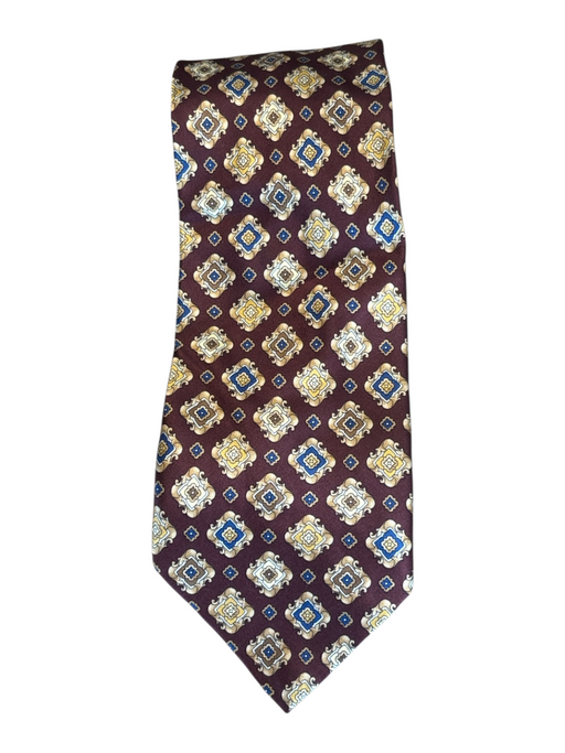 Barney's Red & Beige Silk Square Men's Ties Red & Beige