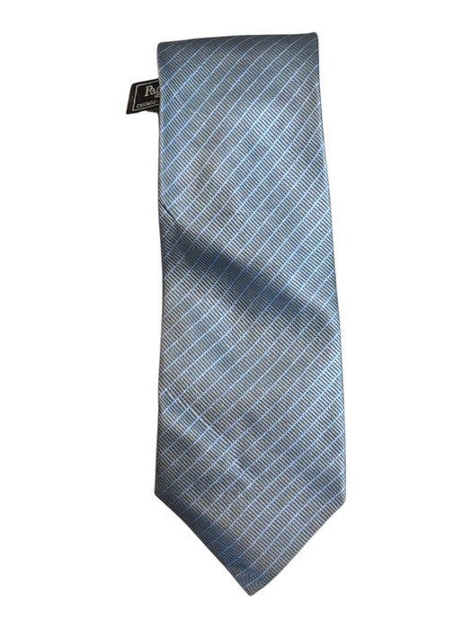 Paul Stuart Gray & Blue Silk Striped Men's Ties Gray & Blue