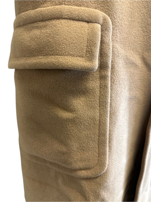 Ralph Lauren Size 14 Tan Brown Camel Hair Double Breasted Button Front Coat Tan Brown / 14
