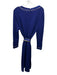 St. John Evening Size 12 Indigo Blue & Gold Missing Fabric Tag Knit Dress Indigo Blue & Gold / 12