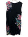St. John Size 14/12 Black & Multi Wool Blend Knit Floral Button Front Dress Set Black & Multi / 14/12