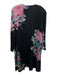 St. John Size 14/12 Black & Multi Wool Blend Knit Floral Button Front Dress Set Black & Multi / 14/12