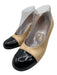 Chanel Shoe Size 40 Tan Leather Cap Toe Block Heel Slip On Pumps Tan / 40