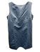 J. Crew Size 16 Slate Blue Polyester Satin Sleeveless Scoop Back Back Zip Dress Slate Blue / 16