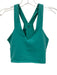 Alo Yoga Size S Teal Green Nylon Blend Racerback Shelf Bra Cropped Top Teal Green / S