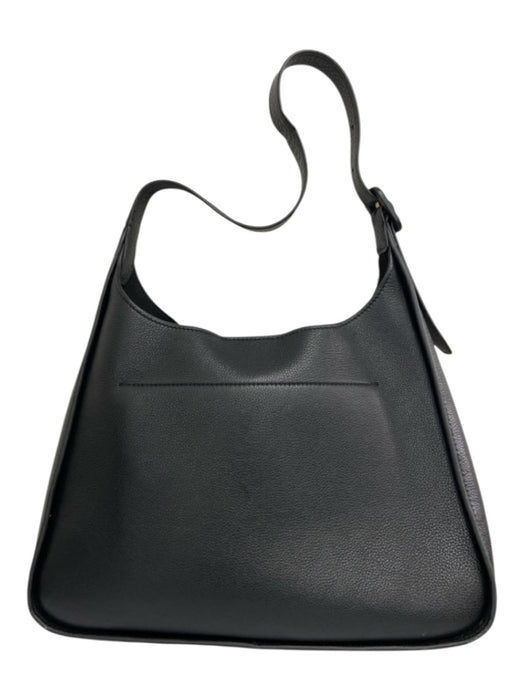 Tory Burch Black Leather Shoulder Bag Magnetic Close Bag Black / S/M