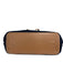 Tory Burch White, Brown, Navy Leather Woven Raffia Stripe Bag White, Brown, Navy