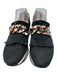 Softwaves Shoe Size 40 Black & Multi Suede Buckles Platform Perforated Shoes Black & Multi / 40