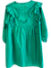 Zara Size M Green No Fabric Tag V Neck 3 button Balloon Sleeve Dress Green / M