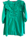 Zara Size M Green No Fabric Tag V Neck 3 button Balloon Sleeve Dress Green / M