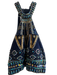 Dave & Johnny Size 5/6 Navy Polyester Rhinestone Embellished high neck Skirt Set Navy / 5/6