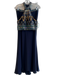 Dave & Johnny Size 5/6 Navy Polyester Rhinestone Embellished high neck Skirt Set Navy / 5/6