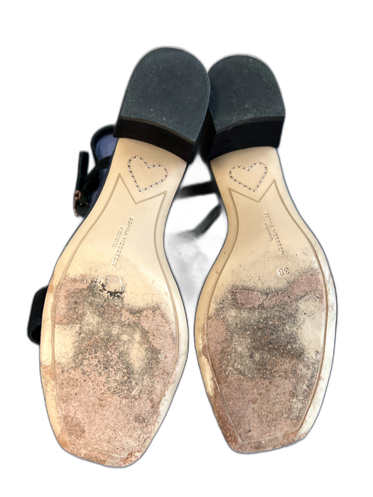 Sophia Webster Shoe Size 38 Black Patent Leather Butterfly Open Toe & Heel Shoes Black / 38