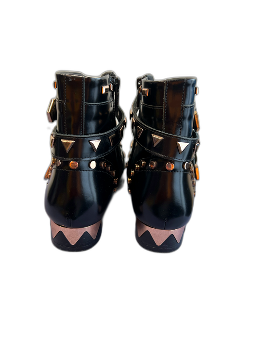 Sophia Webster Shoe Size 38 Black Leather Rosegold Hardware Studs Booties Black / 38