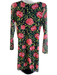 Desigual Size Est Small Black, Green & Pink Print No Fabric Tag Boat Neck Dress Black, Green & Pink Print / Est Small