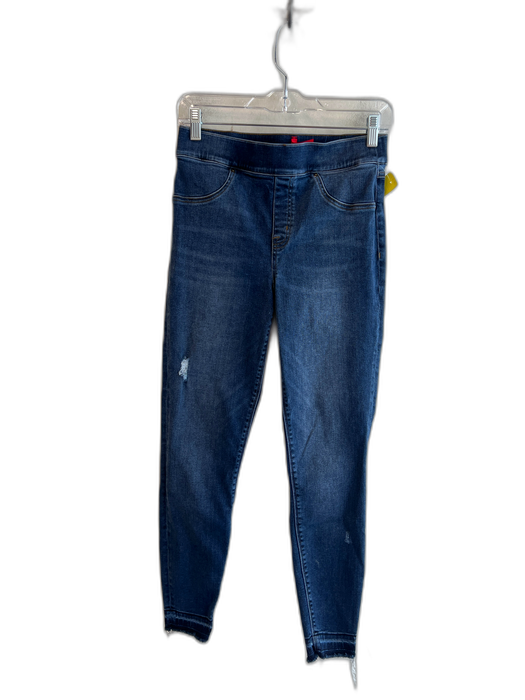 Spanx Size Medium Med Dark Wash Lyocell & Elastane Stretch Waist Skinny Jeans Med Dark Wash / Medium