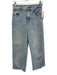 Levi Size 25 Light Wash Cotton Denim Raw Hem High Rise Straight Leg Jeans Light Wash / 25