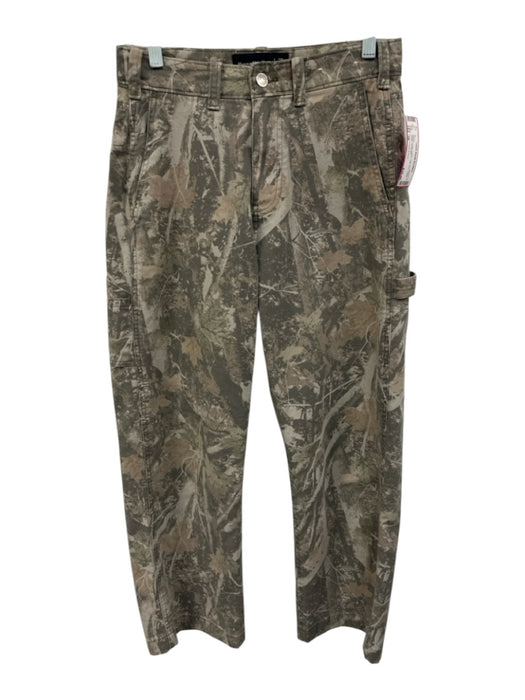 Abercrombie & Fitch Size 28 Beige & Gray Cotton High Rise Camo Baggy Pants Beige & Gray / 28
