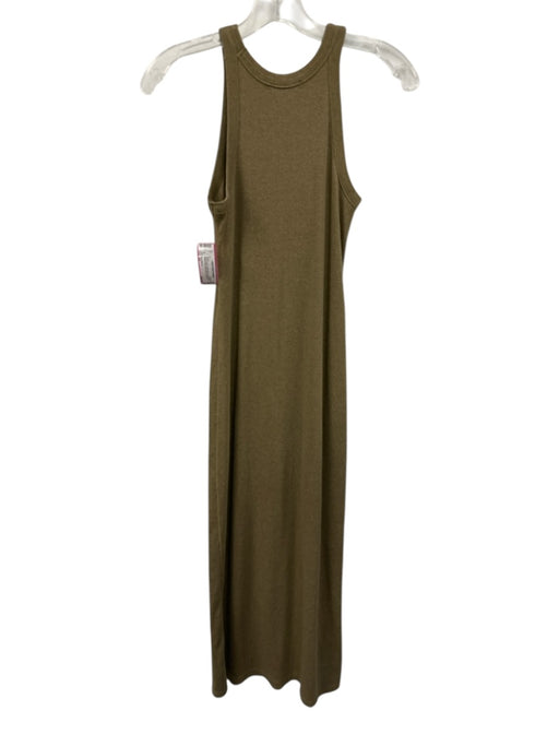 Buck Mason Size XS Camo Green Cotton Blend Sleeveless Ribbed tank dress Dress Camo Green / XS