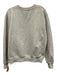 Parke Size S/M Gray & navy blue Cotton Logo Crew Neck Long Sleeve Sweatshirt Top Gray & navy blue / S/M
